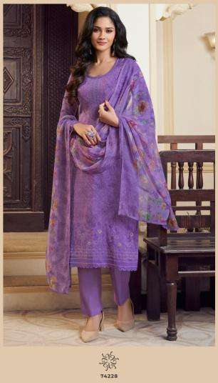 Vinay silkina - royal crepe 48 dress material market for boutiques