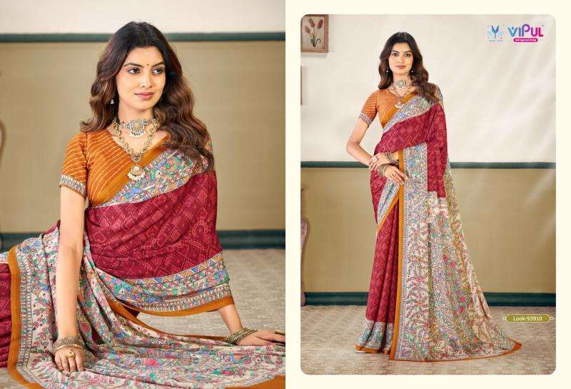 Vipul antique royal vol-27 saree suppliers in ahmedabad