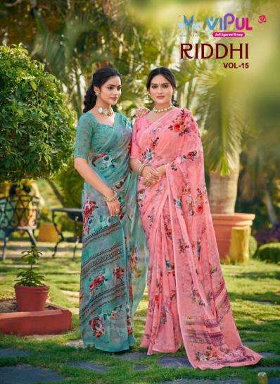 Vipul riddhi vol-15 Wholesale Saree manufacturer in delhi