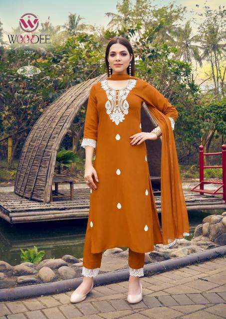 Woodee white lotus vol-2 Designer Kurti supplier