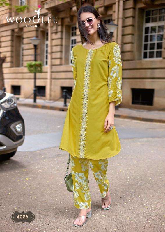 Wooglee yanaa coord set Kurti distributors in Gujarat