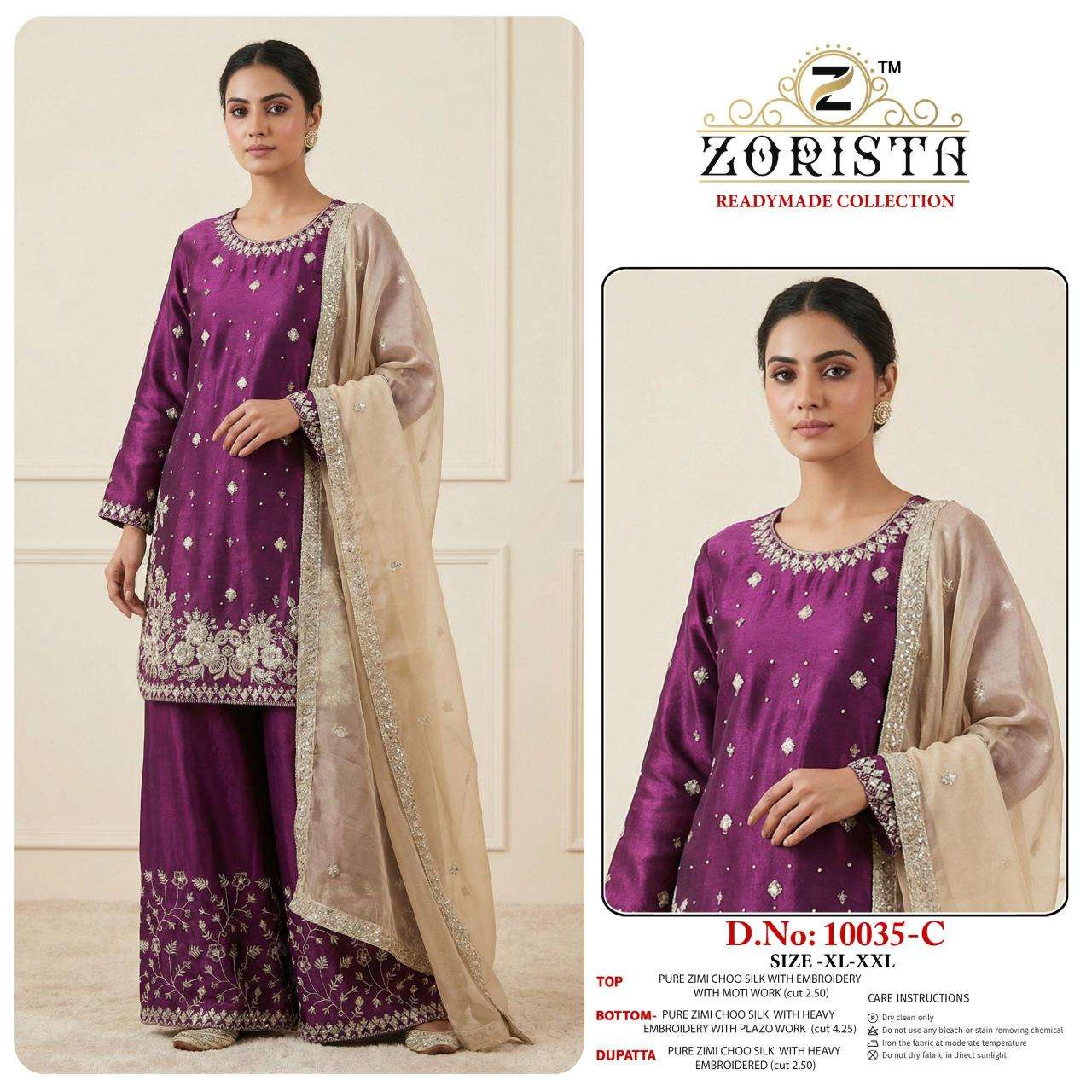 Zorista readymade collection do-no 10035 A to F Wholesale salwar kameez supplier in Surat