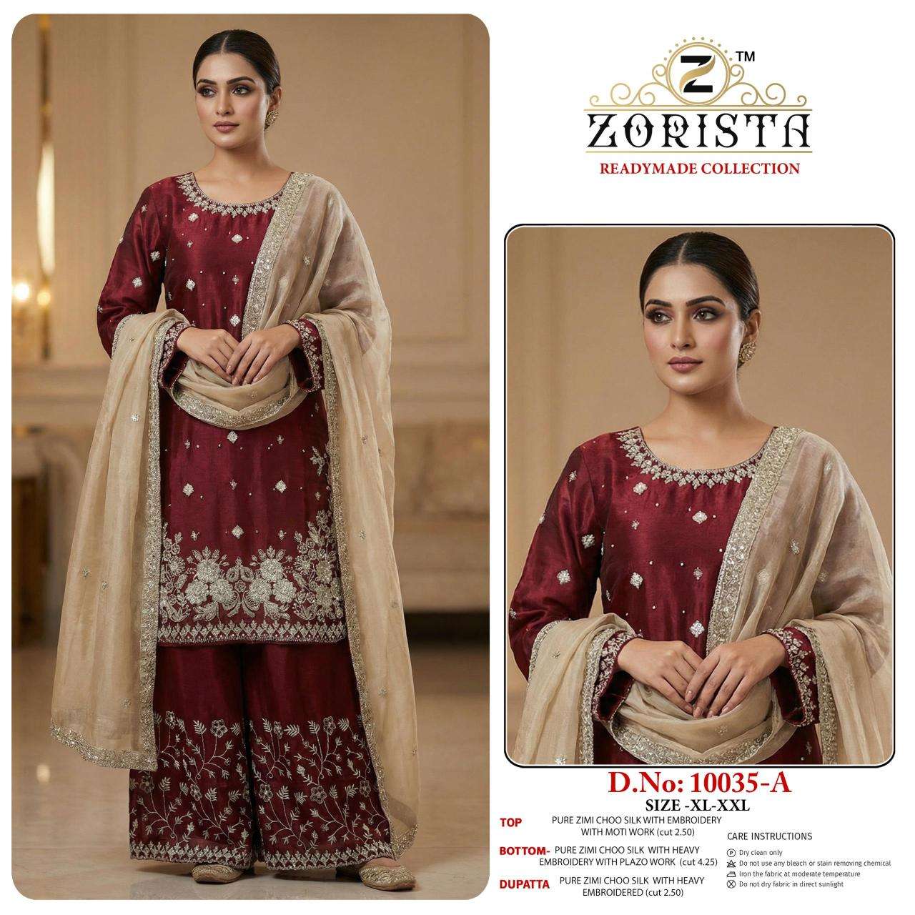 Zorista readymade collection do-no 10035 A to F Wholesale salwar kameez supplier in Surat