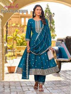 Aanchi plus strawberry Kurti manufacturer in Kolkata