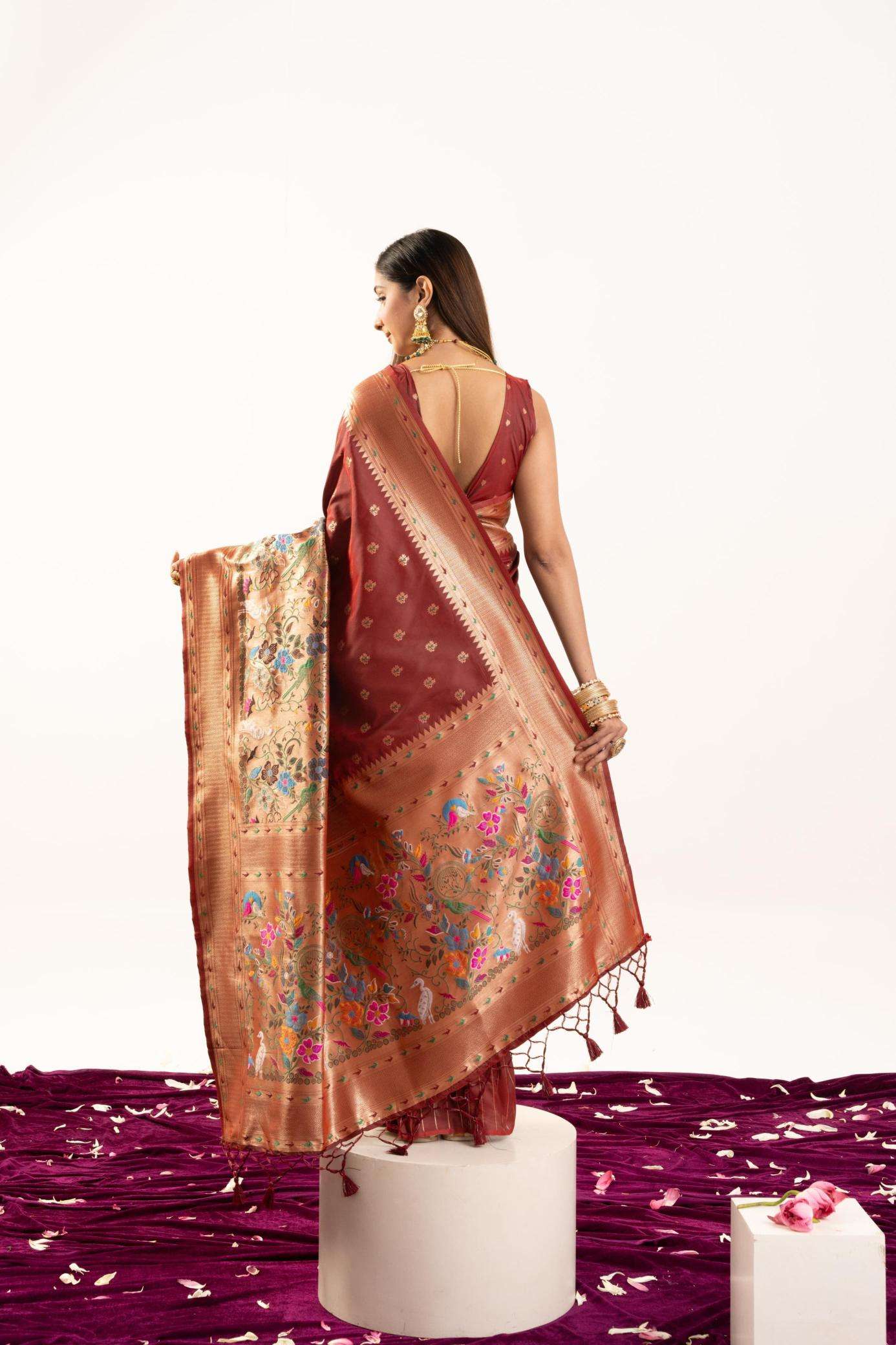Akshara banarasi silk Hydrabad saree wholesalers