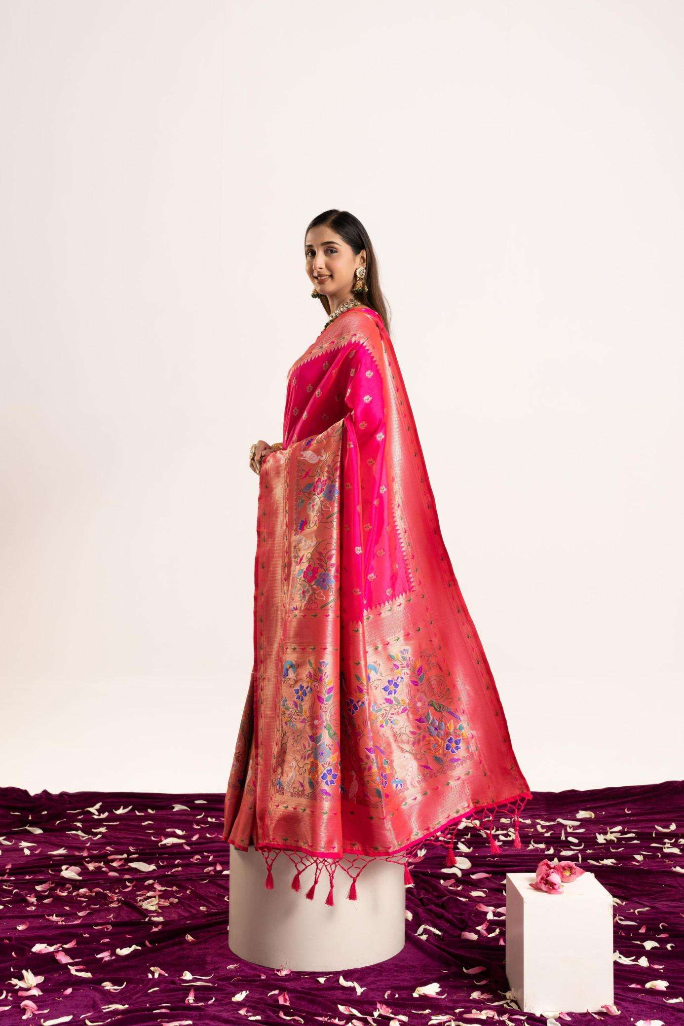 Akshara banarasi silk Hydrabad saree wholesalers