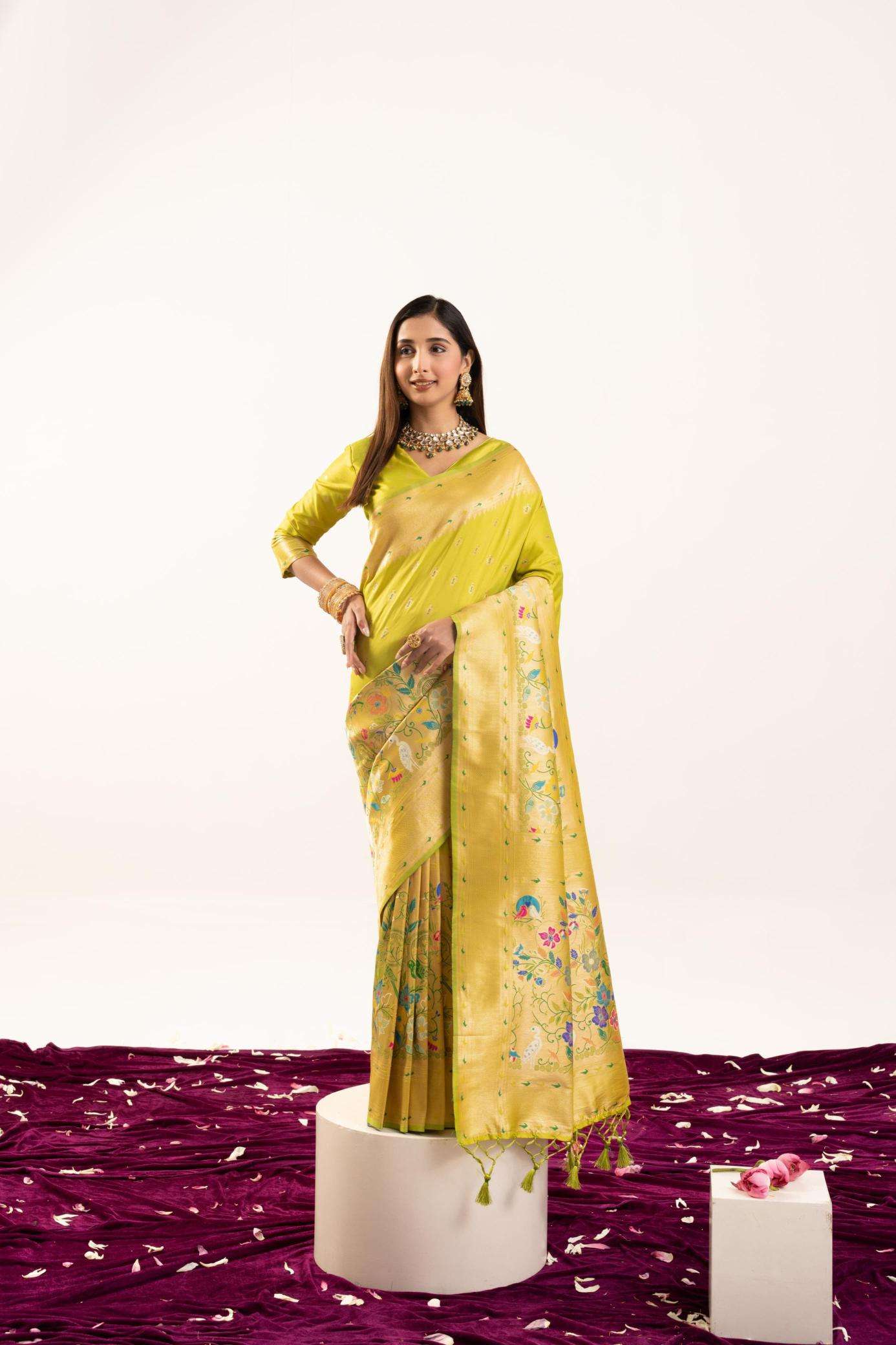 Akshara banarasi silk Hydrabad saree wholesalers