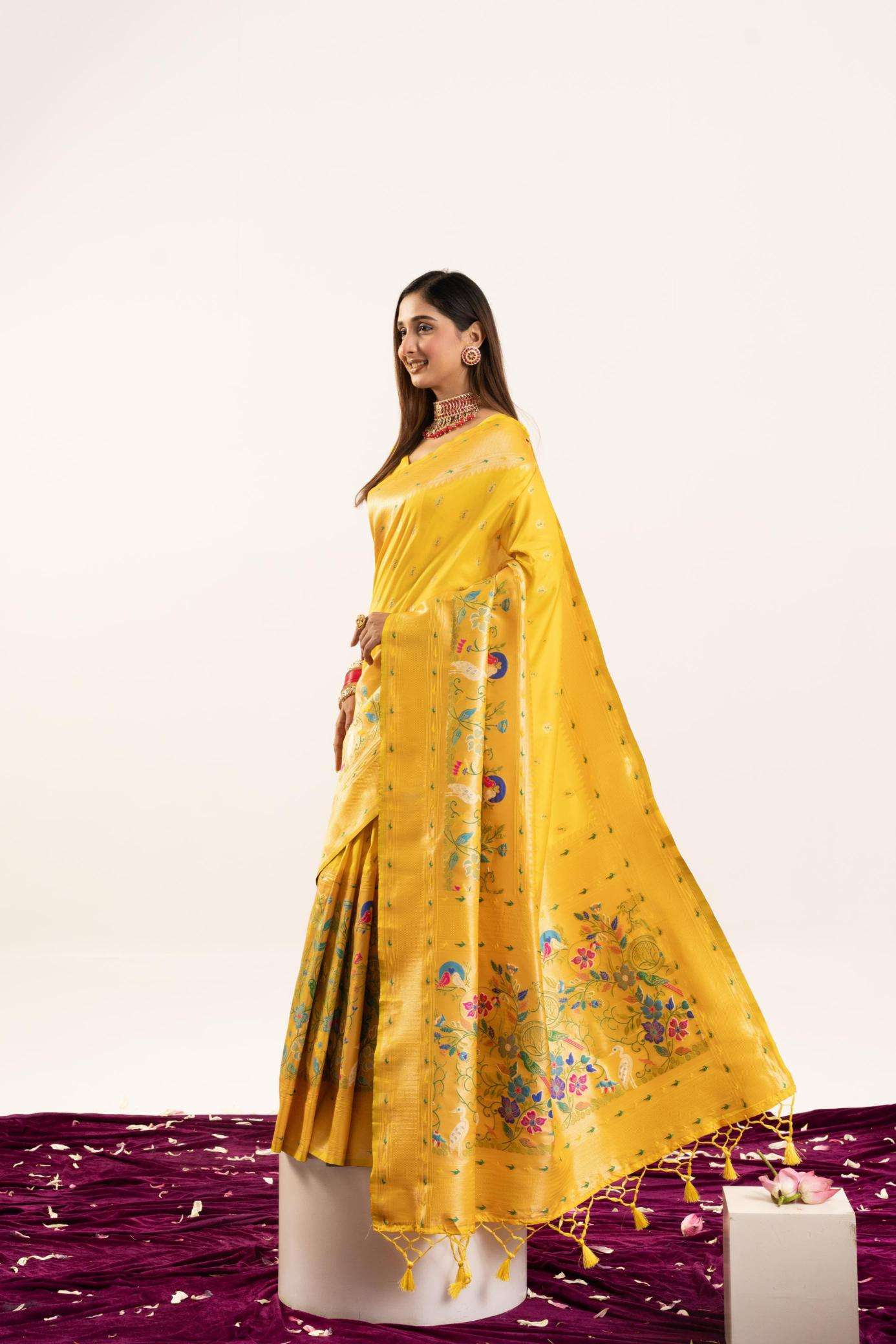 Akshara banarasi silk Hydrabad saree wholesalers