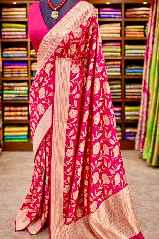 Akshara crepe khadi silk Saree supplier in Ahmedabad