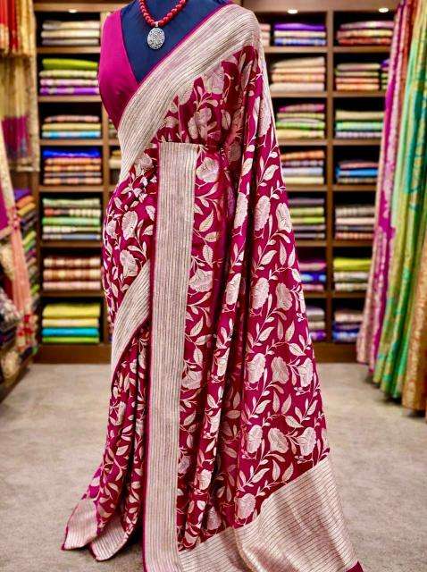 Akshara crepe khadi silk Saree supplier in Ahmedabad
