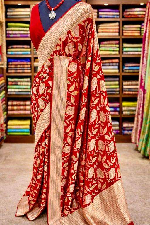 Akshara crepe khadi silk Saree supplier in Ahmedabad