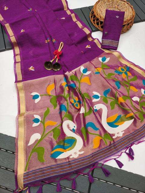 Akshara linen silk Wholesale sarees in Jaipur