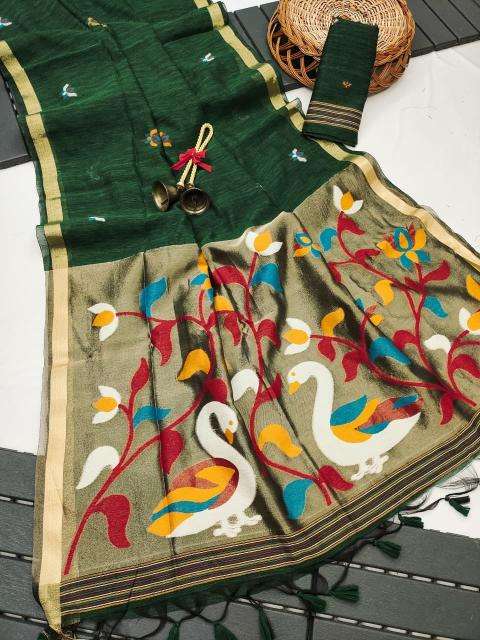 Akshara linen silk Wholesale sarees in Jaipur