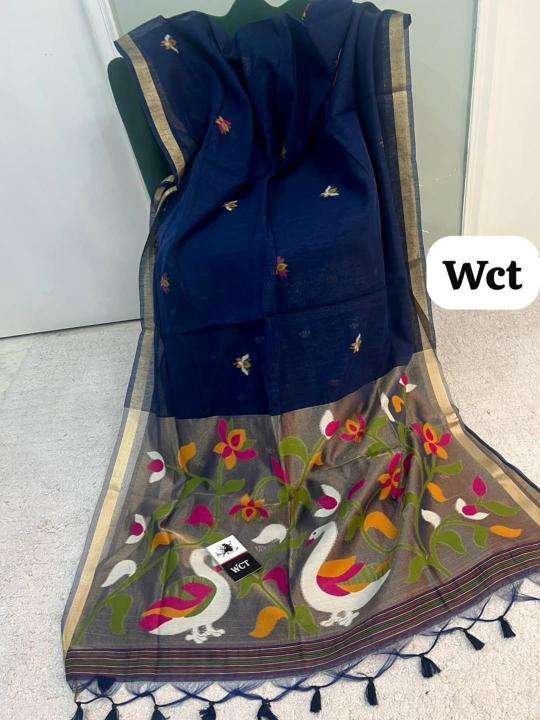 Akshara linen silk Wholesale sarees in Jaipur