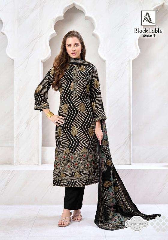 Alok suits black lable vol-4 Dress material market in ahmedabad