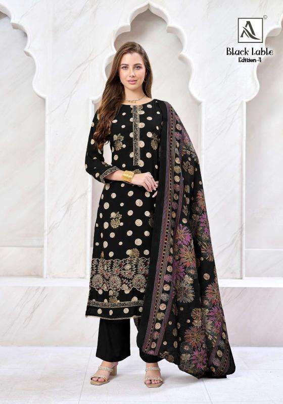 Alok suits black lable vol-4 Dress material market in ahmedabad