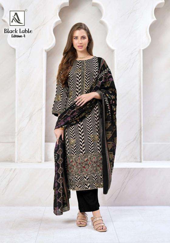 Alok suits black lable vol-4 Dress material market in ahmedabad