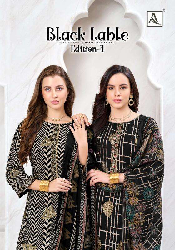 Alok suits black lable vol-4 Dress material market in ahmedabad