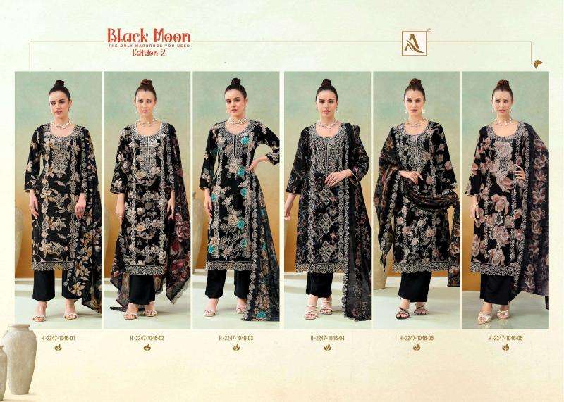 Alok suits black moon vol-2 dress material wholesale suppliers in Mumbai