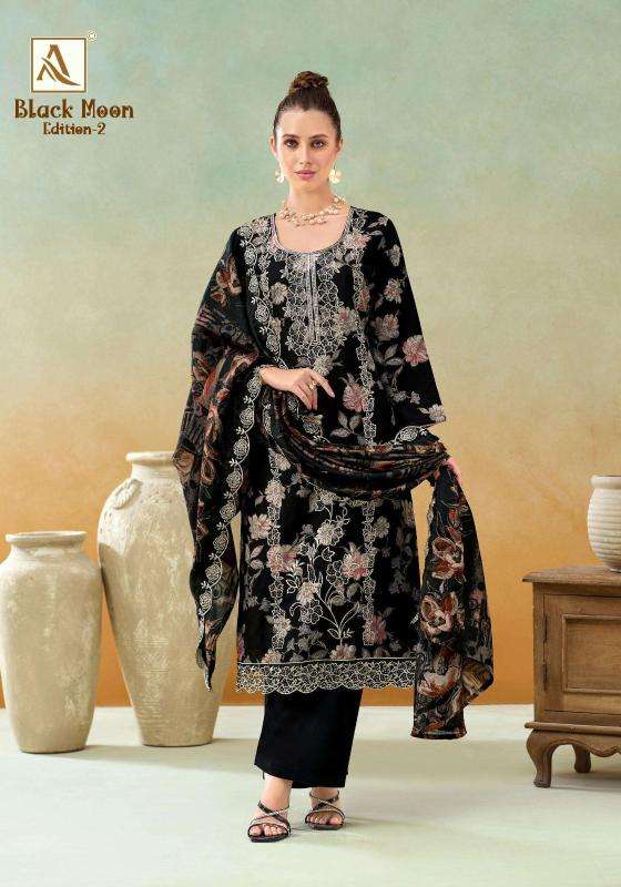 Alok suits black moon vol-2 dress material wholesale suppliers in Mumbai