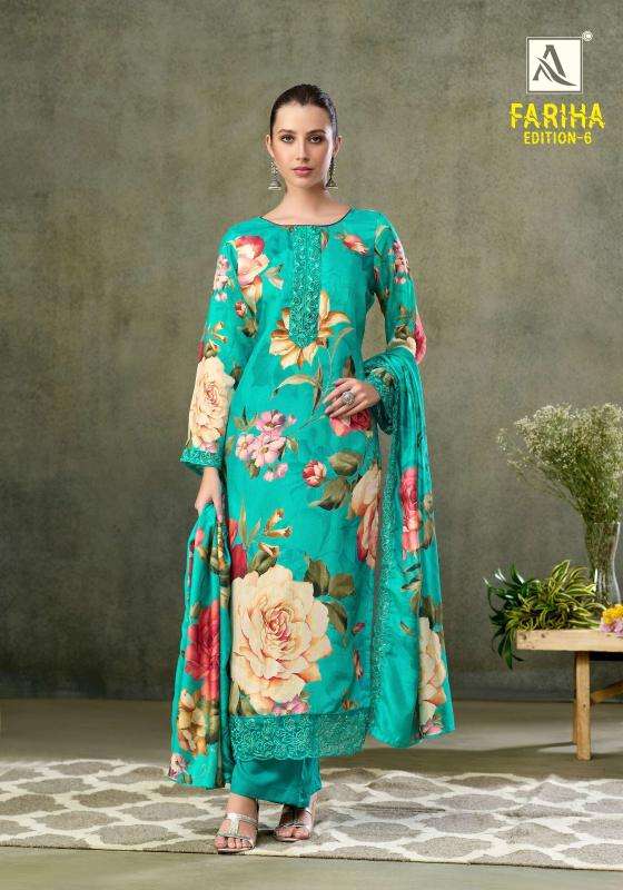Alok suits fariha edition vol-6 Dress material wholesaler in ahmedabad