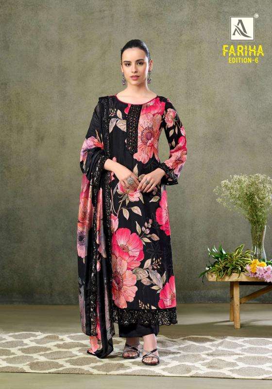 Alok suits fariha edition vol-6 Dress material wholesaler in ahmedabad