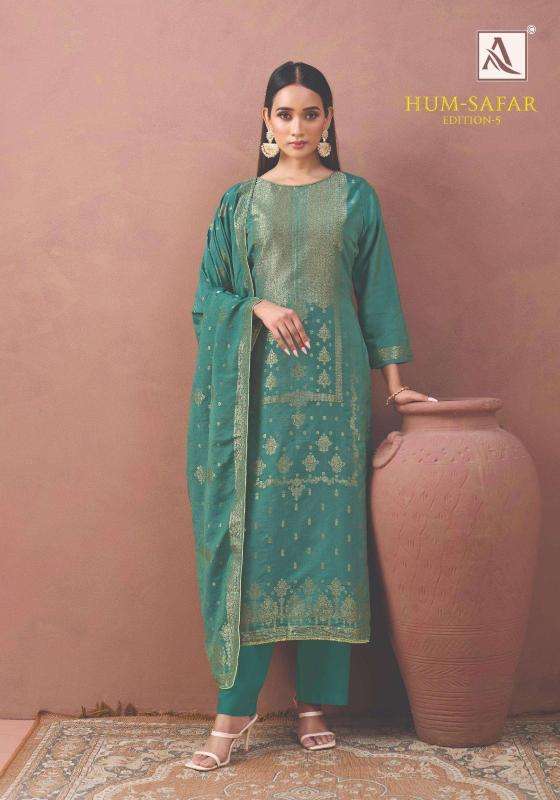 Alok suits humsafar edition 5 Bulk dress material suppliers in Kolkata