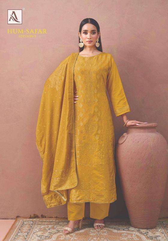Alok suits humsafar edition 5 Bulk dress material suppliers in Kolkata