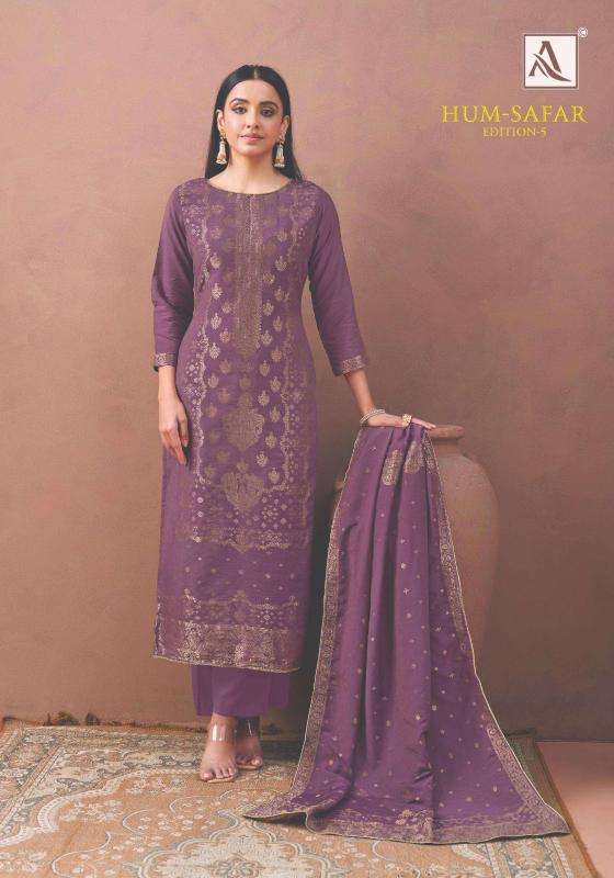 Alok suits humsafar edition 5 Bulk dress material suppliers in Kolkata