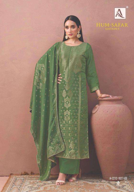 Alok suits humsafar edition 5 Bulk dress material suppliers in Kolkata