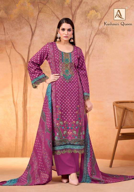 Alok suits kashmiri queen Wholesale dress materials for boutique 