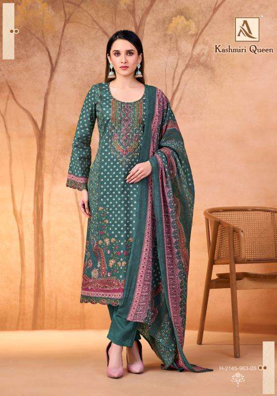 Alok suits kashmiri queen Wholesale dress materials for boutique 