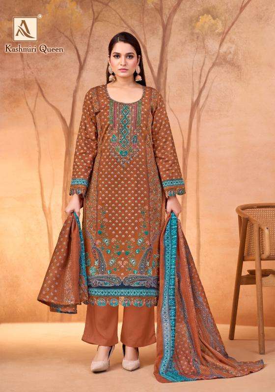 Alok suits kashmiri queen Wholesale dress materials for boutique 