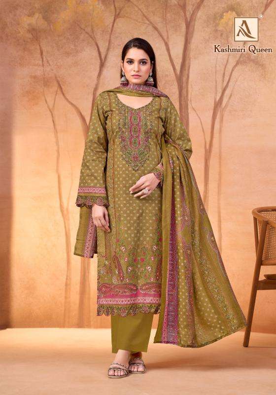 Alok suits kashmiri queen Wholesale dress materials for boutique 