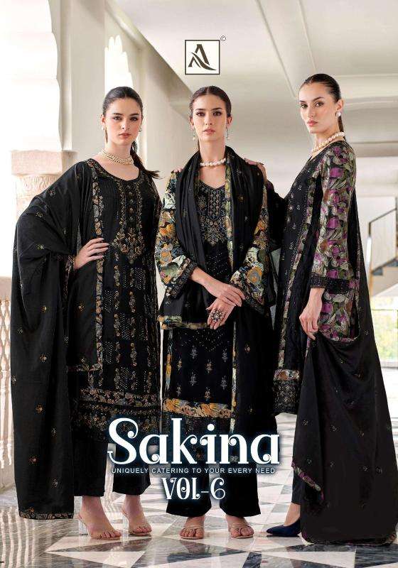 Alok suits sakina vol-6 Wholesale dress materials supplier in mumbai