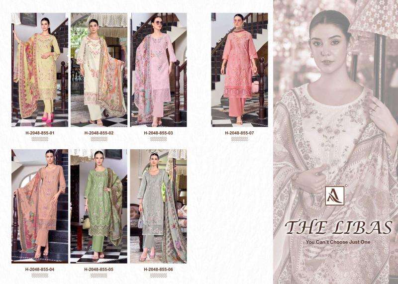 Alok suits the libas lawn Surat dress material suppliers