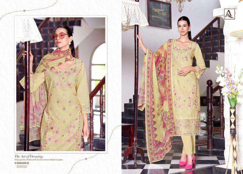 Alok suits the libas lawn Surat dress material suppliers