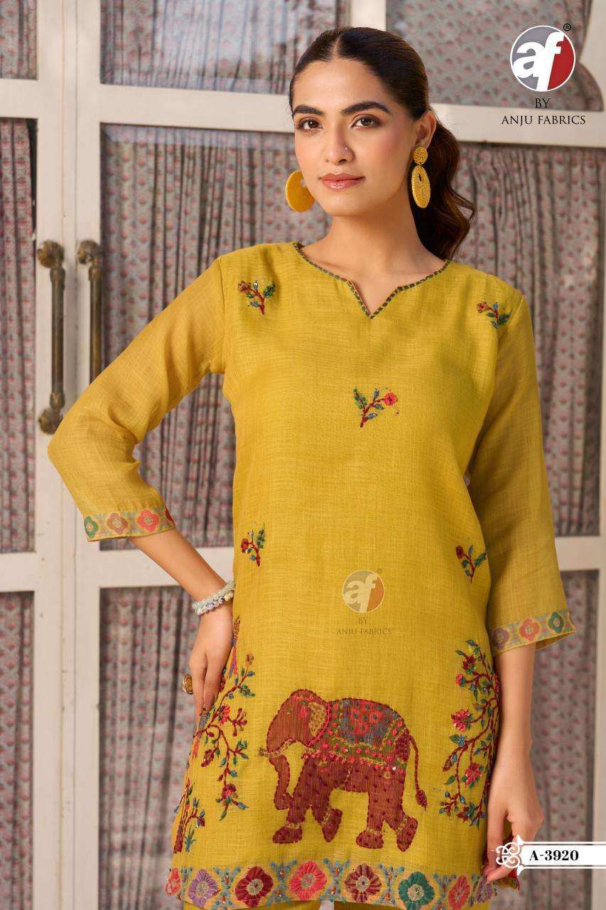 Anju fabrics A 3920 Mumbai kurti wholesale online