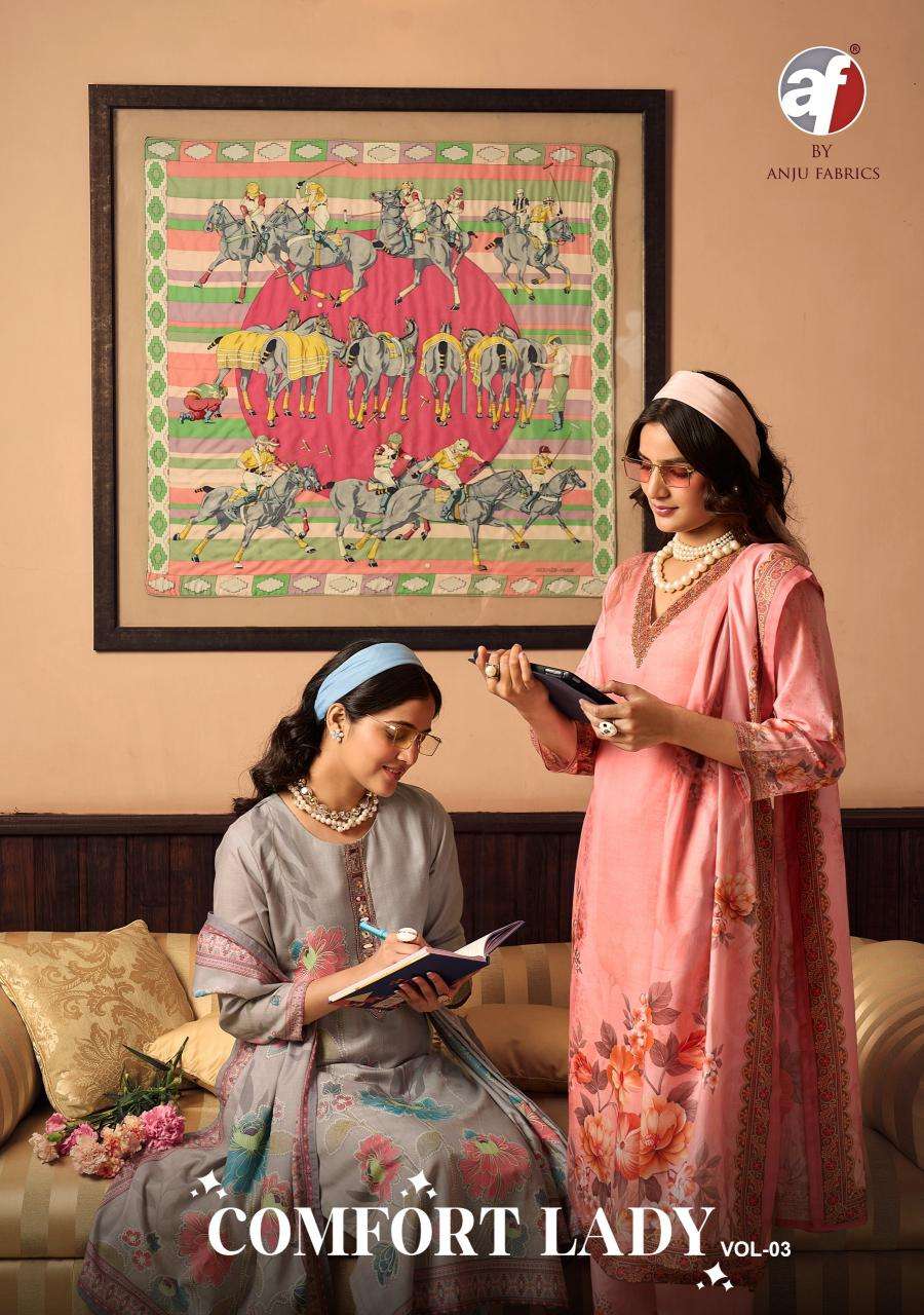 Anju fabrics comfort lady vol 3 Ladies kurti wholesale market