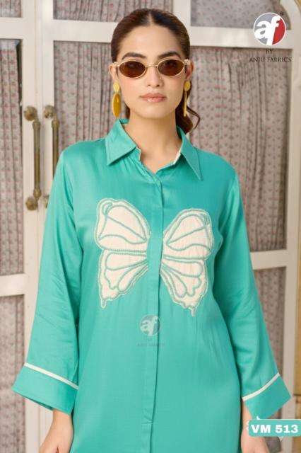 Anju fabrics VM 512 coord set Kurti manufacturers and exporters in Ahmedabad