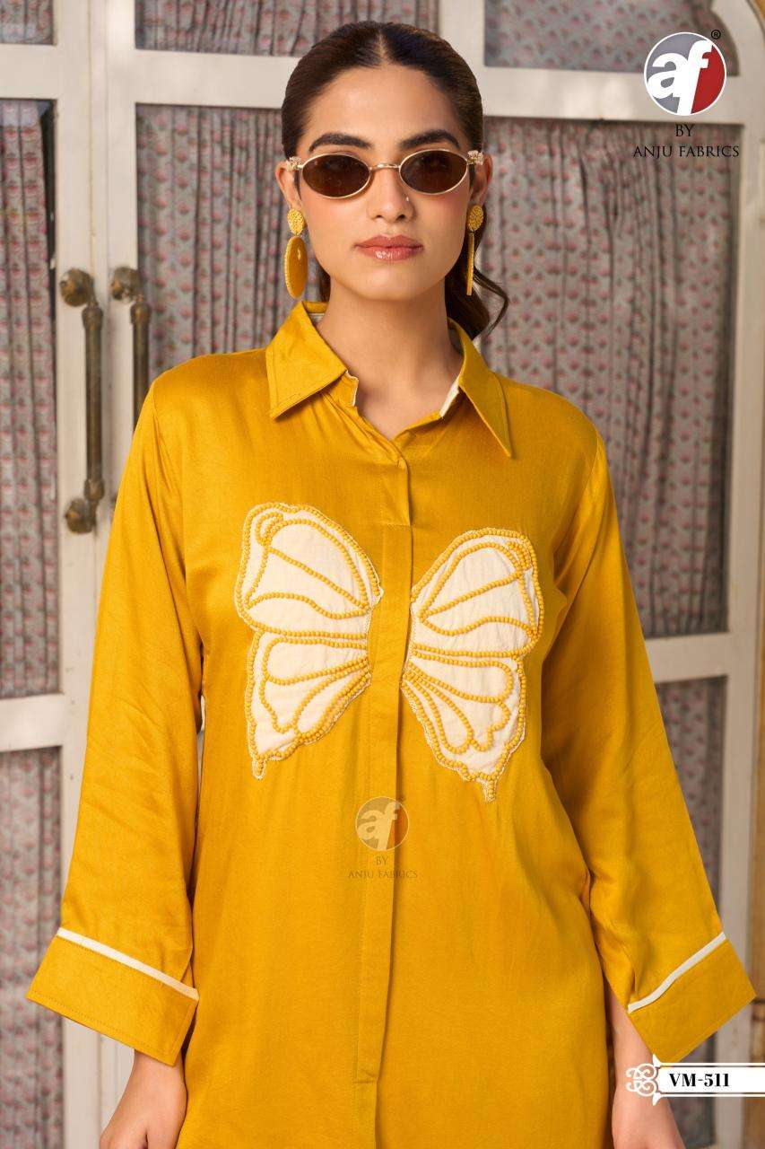 Anju fabrics VM 512 coord set Kurti manufacturers and exporters in Ahmedabad