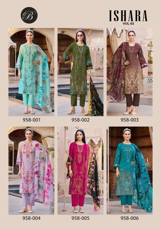 Belliza ishara vol 2 dress maerials bulk buy in Kolkata