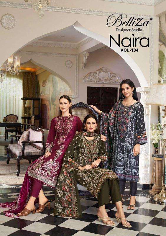 Belliza naira vol- 134 dress material distributors in Bangalore
