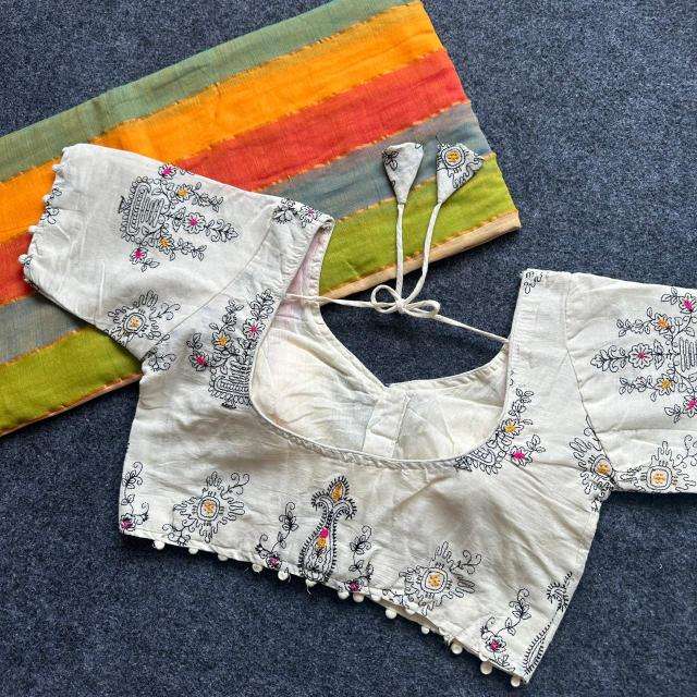 Blousewala mal cotton Printed saree wholesale market in Delhi