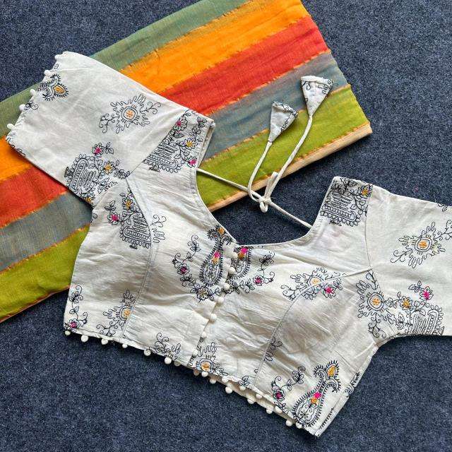 Blousewala mal cotton Printed saree wholesale market in Delhi