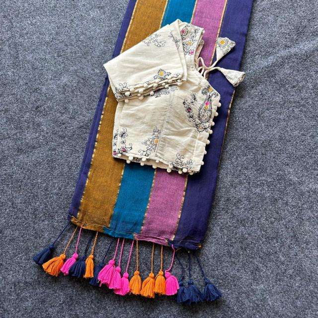 Blousewala mal cotton Printed saree wholesale market in Delhi