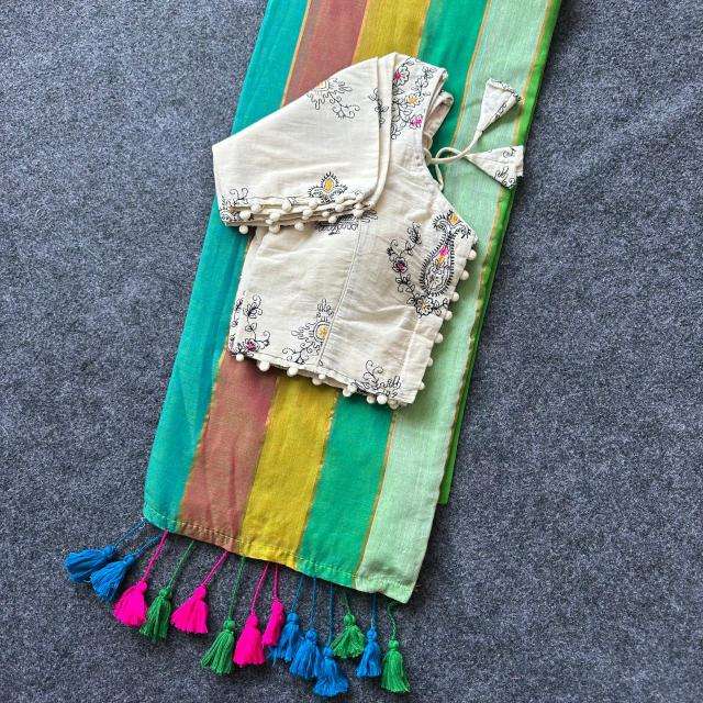 Blousewala mal cotton Printed saree wholesale market in Delhi