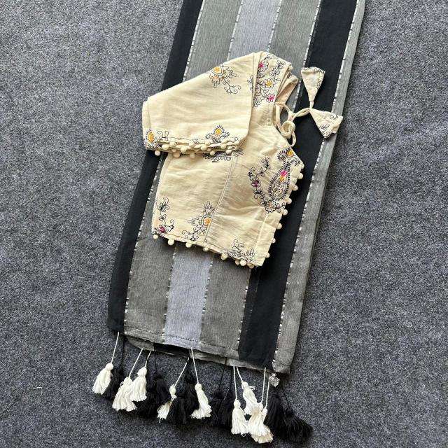 Blousewala mal cotton Printed saree wholesale market in Delhi