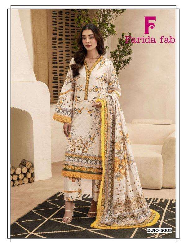 Farida fab ramsha vol- 5 pakistani designer suits wholesale in india