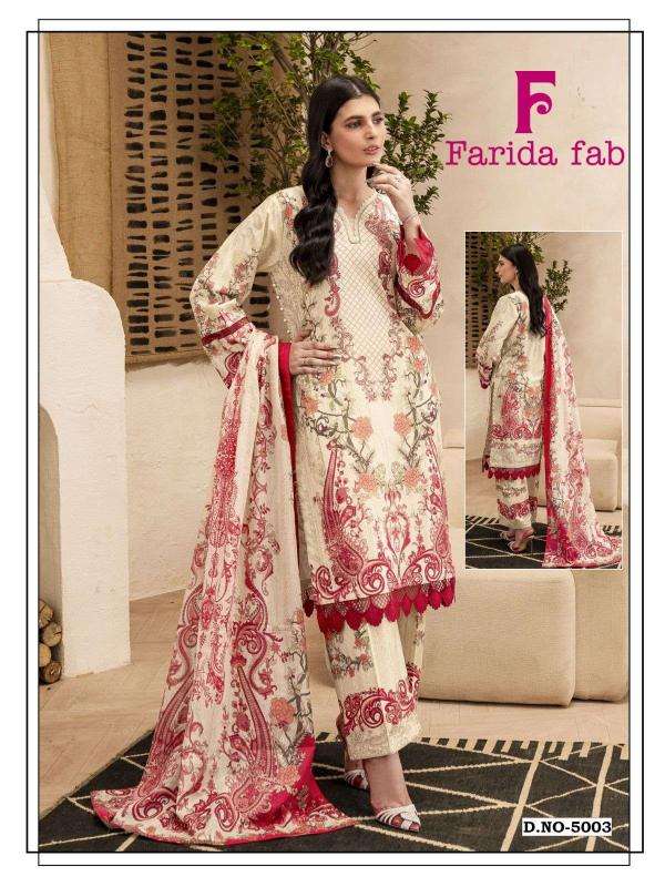 Farida fab ramsha vol- 5 pakistani designer suits wholesale in india